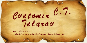 Cvetomir Telarov vizit kartica